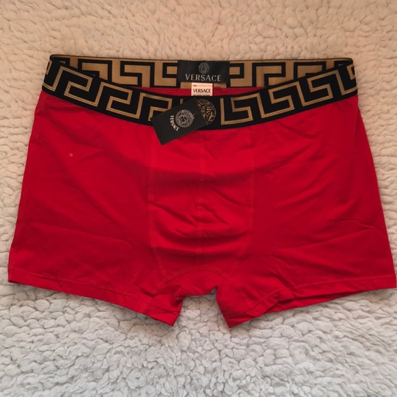 versace underwear red